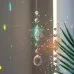 Christmas Colorful Snowflake Crystal Sun Catcher Ice Pillar Pendant Window Christmas Tree Decoration Party Pendant Christmas Decorations
