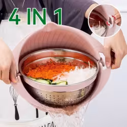 Kitchen Fruit Tray Removable Double Layer Fruit And Vegetable Basin Draining Basket Creative Household Rotating Washing Basket Kitchen Fruit Tray Removable Double Layer Fruit And Vegetable Basin Draining Basket Creative Household Rotating Washing Basket