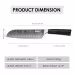 Qulajoy Santoku Knife, High Carbon Stainless Steel Chef Knife Japanese Kitchen Knives With Ergonomic Pakkawood Handle, Chopping Knife For Home Kitchen Cooking