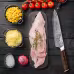 Qulajoy Japanese Chef Knife Kitchen Knife High Carbon German Steel Cooking Knives Damascus Pattern Japanese Knife With Ergonomic Handle For Home Kitchen Outdoor