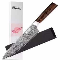 Qulajoy Japanese Chef Knife Kitchen Knife High Carbon German Steel Cooking Knives Damascus Pattern Japanese Knife With Ergonomic Handle For Home Kitchen Outdoor Qulajoy Japanese Chef Knife Kitchen Knife High Carbon German Steel Cooking Knives Damascus Pattern Japanese Knife With Ergonomic Handle For Home Kitchen Outdoor