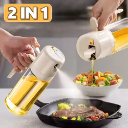 2 In 1 Oil Sprayer Bottle BBQ Cooking Oil Dispenser Olive Oil Pourers Sprayer Kitchen Baking Oil Mister Vinegar Bottle 2 In 1 Oil Sprayer Bottle BBQ Cooking Oil Dispenser Olive Oil Pourers Sprayer Kitchen Baking Oil Mister Vinegar Bottle