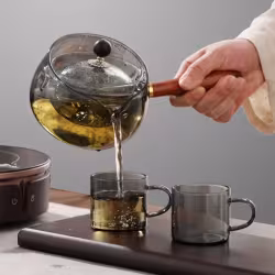 Semi-automatic Rotary Heat-resistant Glass Teapot Lazy Tea Making With Infuser And Wooden Handle Office Home Accessories Kitchen Gadgets Semi-automatic Rotary Heat-resistant Glass Teapot Lazy Tea Making With Infuser And Wooden Handle Office Home Accessories Kitchen Gadgets