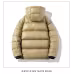 Short Glossy Down Jacket Thick White Duck Down