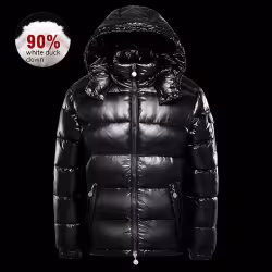 Down Jacket Black Glossy Couples Coat Down Jacket Black Glossy Couples Coat