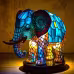 3D Colored Animal Light Desk Lamp Animal Series Decorative Night Light Animal Elephant Owl Cat Vintage Table Lamp Home Decoration