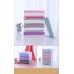 Coral Fleece Wide Striped Edge Soft Absorbent Thickening Lint-free Face Washing At Home Towels