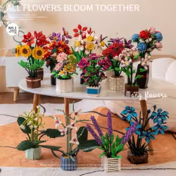 Gift Home Decoration Orchid Building Blocks Potted Plants Gift Home Decoration Orchid Building Blocks Potted Plants