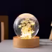 LED Night Light Flower Crystal Ball Children Night Lamp With Woodern Base Bedroom Ambient Light Creative Gift Night Light LED Night Light Flower Crystal Ball Children Night Lamp With Woodern Base Bedroom Ambient Light Creative Gift Night Light