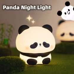 Panda LED Night Light Cute Silicone Night Light USB Rechargeable Touch Night Lamp Bedroom Timing Lamp Decoration Children's Gift Home Decor Panda LED Night Light Cute Silicone Night Light USB Rechargeable Touch Night Lamp Bedroom Timing Lamp Decoration Children's Gift Home Decor