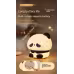 Panda LED Night Light Cute Silicone Night Light USB Rechargeable Touch Night Lamp Bedroom Timing Lamp Decoration Children's Gift Home Decor