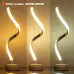 LED Spiral Table Lamp Modern Curved Desk Bedside Lamp Dimmable Warm White Night Light For Living Room And Bedroom LED Spiral Table Lamp Modern Curved Desk Bedside Lamp Dimmable Warm White Night Light For Living Room And Bedroom