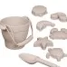 Silicone Beach Bucket Children's Early Education Educational Toys Silicone Beach Bucket Children's Early Education Educational Toys