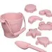 Silicone Beach Bucket Children's Early Education Educational Toys Silicone Beach Bucket Children's Early Education Educational Toys