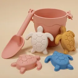 Silicone Beach Bucket Children's Early Education Educational Toys Silicone Beach Bucket Children's Early Education Educational Toys