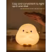 Cute Duck LED Night Lamp Cartoon Silicone USB Rechargeable Sleeping Light Touch Sensor Timing Bedroom Bedside Lamp For Kid Gift Home Decor