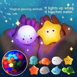 Water Glowing Animal Floating Water Bath Bathroom Toy Water Glowing Animal Floating Water Bath Bathroom Toy