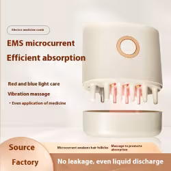 Scalp Medicine Supplying Device Head Essential Roll-out Massage Comb