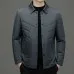 Fall Winter Men Jacket Lapel Fashion Business Lightweight Silk Cotton-padded Coat Fall Winter Men Jacket Lapel Fashion Business Lightweight Silk Cotton-padded Coat