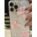 Transparent Three-dimensional Pearl Bow Phone Case Phone Case