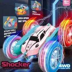 Remote Control Stunt Car Light Wheel Swing Arm Double-sided Rolling Car Toy Remote Control Stunt Car Light Wheel Swing Arm Double-sided Rolling Car Toy