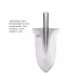 Military Seal Steel Spade Tip Shovel Spade Manganese Steel Thickened
