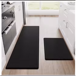 Kitchen Floor Mat Two-piece Set Of Non-slip, Waterproof And Easy To Scrub For Home, Kitchen