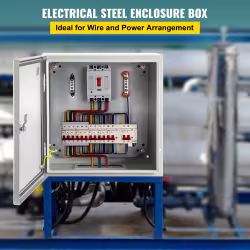 VEVOR NEMA Steel Enclosure, 12 X 12 X 6inch NEMA 4X Steel Electrical Box, IP66 Waterproof & Dustproof, Outdoor Indoor Electrical Junction Box, With Mounting Plate VEVOR NEMA Steel Enclosure, 12 X 12 X 6inch NEMA 4X Steel Electrical Box, IP66 Waterproof & Dustproof, Outdoor Indoor Electrical Junction Box, With Mounting Plate