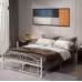 Queen Size Unique Flower Sturdy System Metal Bed Frame With Headboard And Footboard Queen Size Unique Flower Sturdy System Metal Bed Frame With Headboard And Footboard