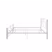 Queen Size Unique Flower Sturdy System Metal Bed Frame With Headboard And Footboard