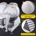 VEVOR 240W Commercial Meat Slicer, Electric Deli Food Slicer, Carbon Steel Blade Electric Food Slicer, 350-400RPM Meat Slicer, 0 - 0.47 Inch Thickness Adjustable For Commercial And Home Use VEVOR 240W Commercial Meat Slicer, Electric Deli Food Slicer, Carbon Steel Blade Electric Food Slicer, 350-400RPM Meat Slicer, 0 - 0.47 Inch Thickness Adjustable For Commercial And Home Use