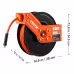 VEVOR Retractable Air Hose Reel, 50 FT Hybrid Air Hose Max 300PSI, Air Compressor Hose Reel With 5 Ft Lead In, Ceiling Wall Mount Heavy Duty Single Arm Steel Reel