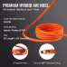 VEVOR Retractable Air Hose Reel, 50 FT Hybrid Air Hose Max 300PSI, Air Compressor Hose Reel With 5 Ft Lead In, Ceiling Wall Mount Heavy Duty Single Arm Steel Reel VEVOR Retractable Air Hose Reel, 50 FT Hybrid Air Hose Max 300PSI, Air Compressor Hose Reel With 5 Ft Lead In, Ceiling Wall Mount Heavy Duty Single Arm Steel Reel