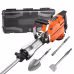 VEVOR Demolition Jack Hammer, 2200W 1400 BPM Jack Hammer Concrete Breaker, Heavy Duty Electric Jack Hammer 6pcs Chisels Bit With Gloves, Swiveling Front Handle For Trenching And Breaking Holes VEVOR Demolition Jack Hammer, 2200W 1400 BPM Jack Hammer Concrete Breaker, Heavy Duty Electric Jack Hammer 6pcs Chisels Bit With Gloves, Swiveling Front Handle For Trenching And Breaking Holes