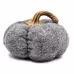 Set Of 3, 8.3x8.3x5.5 Gray Pumpkin, Pumpkin Ornament Decor For Holiday Harvest Festival Fall Festival Thanksgiving
