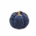 A Set Of 3 Deep Blue Pumpkin Decorations