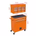 High Capacity Rolling Tool Chest With Wheels And Drawers, 8-Drawer Tool Storage Cabinet--ORANGE High Capacity Rolling Tool Chest With Wheels And Drawers, 8-Drawer Tool Storage Cabinet--ORANGE