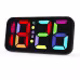 LED Mirror Large Display Table Clock, Suitable For Bedroom, Home, Living Room, Office
