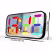LED Mirror Large Display Table Clock, Suitable For Bedroom, Home, Living Room, Office