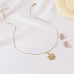 3pcs Snowflake Necklace Set With Rhinestones Earrings And Clavicle Chain Pendant Necklace Valentine's Day Gift 3pcs Snowflake Necklace Set With Rhinestones Earrings And Clavicle Chain Pendant Necklace Valentine's Day Gift