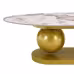 Modern Oval Coffee Table For Living Room, Marble Pattern Sintered Stone Coffee Tabletop With Gold Stainless Steel Base In 47.2 Modern Oval Coffee Table For Living Room, Marble Pattern Sintered Stone Coffee Tabletop With Gold Stainless Steel Base In 47.2