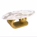 Modern Oval Coffee Table For Living Room, Marble Pattern Sintered Stone Coffee Tabletop With Gold Stainless Steel Base In 47.2 Modern Oval Coffee Table For Living Room, Marble Pattern Sintered Stone Coffee Tabletop With Gold Stainless Steel Base In 47.2
