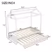 House Bed With Trundle, Can Be Decorated,White House Bed With Trundle, Can Be Decorated,White