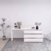 Extended Desktop 6 Drawers Chest Of Drawer Without Handle White Color Vanity Extended Desktop 6 Drawers Chest Of Drawer Without Handle White Color Vanity