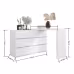 Extended Desktop 6 Drawers Chest Of Drawer Without Handle White Color Vanity Extended Desktop 6 Drawers Chest Of Drawer Without Handle White Color Vanity