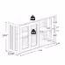 Kitchen Storage Cabinet With Glass Door - White Kitchen Storage Cabinet With Glass Door - White
