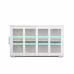 Kitchen Storage Cabinet With Glass Door - White