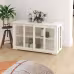 Kitchen Storage Cabinet With Glass Door - White Kitchen Storage Cabinet With Glass Door - White