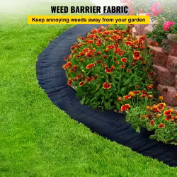 VEVOR 6FTx300FT Premium Weed Barrier Fabric Heavy Duty 3.2OZ, Woven Weed Control Fabric, High Permeability Good For Flower Bed, Geotextile Fabric For Underlayment, Polyethylene Ground Cover VEVOR 6FTx300FT Premium Weed Barrier Fabric Heavy Duty 3.2OZ, Woven Weed Control Fabric, High Permeability Good For Flower Bed, Geotextile Fabric For Underlayment, Polyethylene Ground Cover