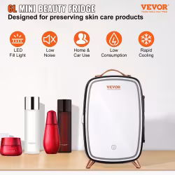 Vevor Mini Fridge, 6L Skincare Fridge With LED Light And HD Mirror, AC DC Makeup Fridges For Skin Care, Cosmetic Storage, Chill Face Mask Drink, Small Refrigerator For Bedroom Dorm Desktop, Black Vevor Mini Fridge, 6L Skincare Fridge With LED Light And HD Mirror, AC DC Makeup Fridges For Skin Care, Cosmetic Storage, Chill Face Mask Drink, Small Refrigerator For Bedroom Dorm Desktop, Black